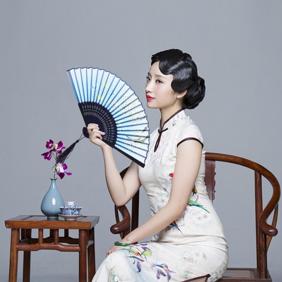 Milisten 3-Piece Folding Hand Fans Set with Silk, Chinese Style Dance Props for Women, Lightweight and Elegant