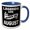 Blue/White, variant on 3drose, Legends Are Born in August., 11oz Two-tone Blue Mug