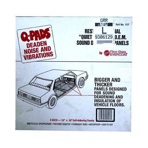 Fibre GlassEvercoat FIB117 Evercoat QPads, 4Pk