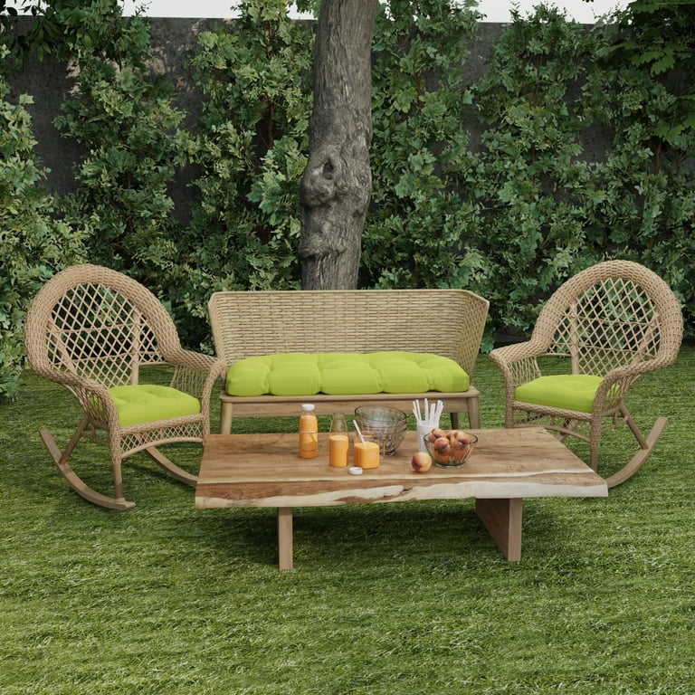 3 piece outdoor wicker set 1 settee & 2 seats hotsell