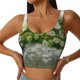 thumbnail image 1 of Fotbe Nature Hand Daisies Art Sujetador Deportivo Largo sin Aros para Mujer con Almohadillas y Soporte Medio, Transpirable y Absorbente, Camiseta Tipo Chaleco o Tank Top-Medium, 1 of 8