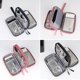 thumbnail image 2 of Organizador electrónico Organizador de cables universal de viaje Accesorios electrónicos Estuches para cables, cargadores, teléfonos, USB, Scard (cian), 2 of 5