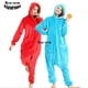 thumbnail image 2 of Pijama de una pieza para mujer, bonito mono azul Kigurumi de dibujos animados de monstruo de las galletas, suelto, fiesta en casa de Navidad, rojo, para niños, 2 of 4