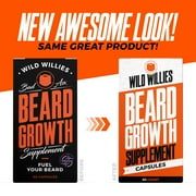 Wild Willies Beard Growth Supplement, 60 Capsules, Proprietary Blend, Mens Health