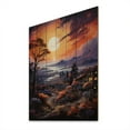 thumbnail image 2 of Designart "Village at Sunset A Van Gogh-Inspired Artwork II" Vangogh Print on Natural Pine Wood, 2 of 5