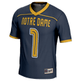 thumbnail image 2 of Men's GameDay Greats #1 Navy Notre Dame Fighting Irish Lightweight Lacrosse Fashion Jersey, 2 of 4