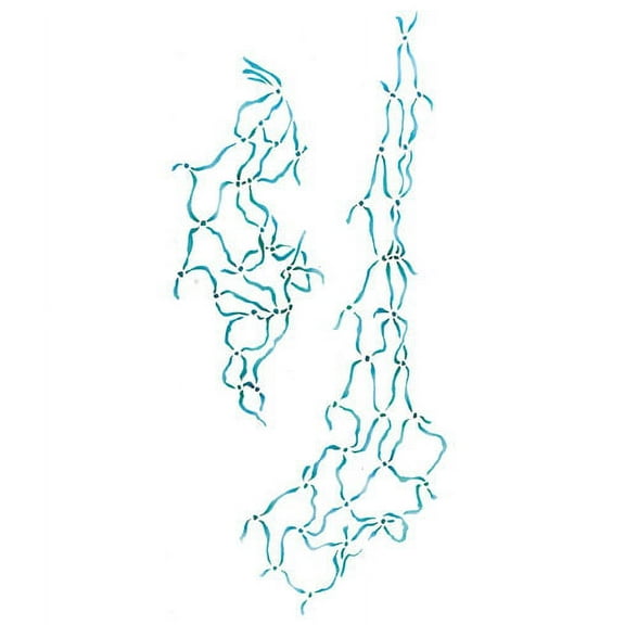 The Mad Stencilist Fish Netting Wall Stencil; TMS634