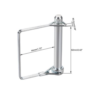 3-Pack 10mm X 70mm Shaft Locking Pins - Zinc Plated Linch Pins For Trailers & Equipment