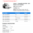 thumbnail image 2 of Starter 1 - Compatible with 2006 - 2010 Mazda 5 2.3L 4-Cylinder 2007 2008 2009, 2 of 2