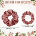 thumbnail image 2 of 12 Pcs Satin Scrunchies Silk Scrunchies Silk Hair Ties Set Ponytail Hair Ties for Women for All Hair Types and Textures,Prevents Frizz & Breakage,No Damage,2 Sizes (Gentle Colors, Plain Pattern), 2 of 7