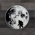 thumbnail image 4 of Funny Glow In The Dark Bigfoot Full Moon Metal Sign Walking Glowing Sasquatch Man Cave Home Wall Decor, 4 of 5