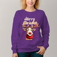 thumbnail image 5 of Women's Christmas Pattern Crew Neck Pullover Cozy Clothes Autumn Winter, 5 of 11