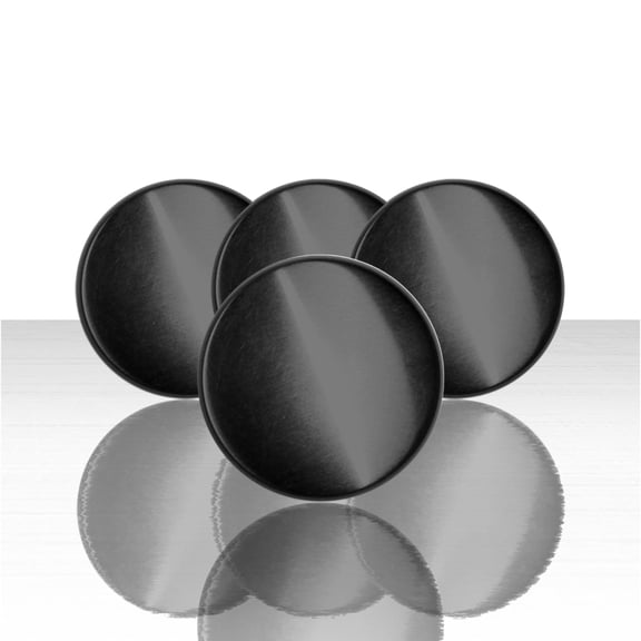 Set of 4 Snap-On Center Caps for 2018-2022 Ford Ecosport - Gloss Black