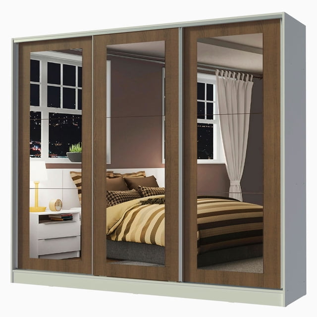 Ropero Closet Madesa 3 Puertas 3 Espejos BM