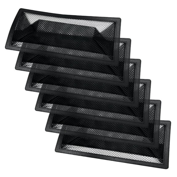 6 Pack Floor Register Cover Trap,Floor Air Vent Cover Screen for Home Air Vent Filters Floor Vent Mesh Filters Net Trap (2 x 10 Inch)