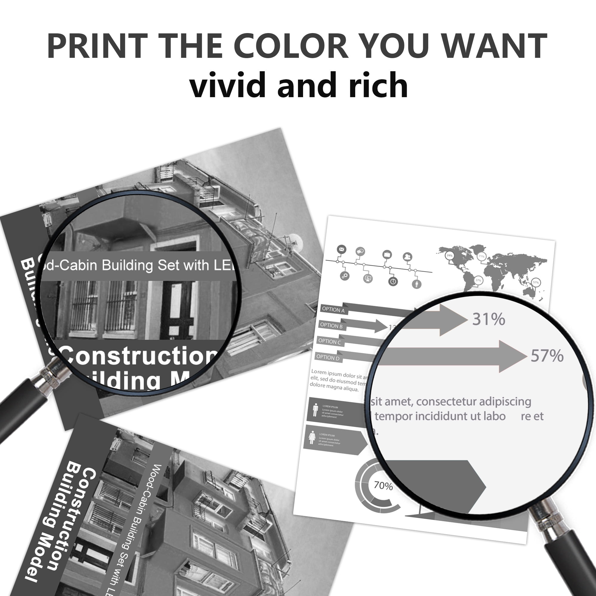 TN760 Toner Cartridge 4-Pack Black Compatible for Brother TN-760 TN 760 TN730 TN 730 TN-730 for MFC-L2710DW HL-L2370DW HL- DCP-L2550DW printer ink