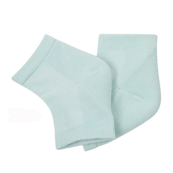 Kit de 2 pares de calcetines de gel hidratante para el talón, protectores para pies agrietados