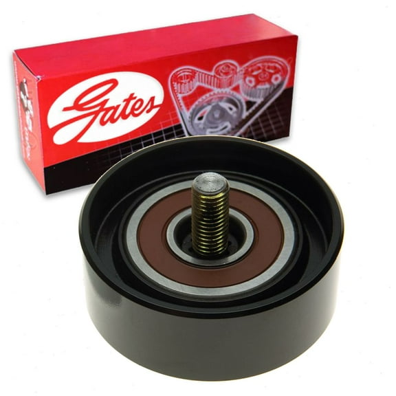 Gates Lower DriveAlign Drive Belt Idler Pulley compatible with Hyundai Sonata 2.0L 2.4L L4 2006-2014