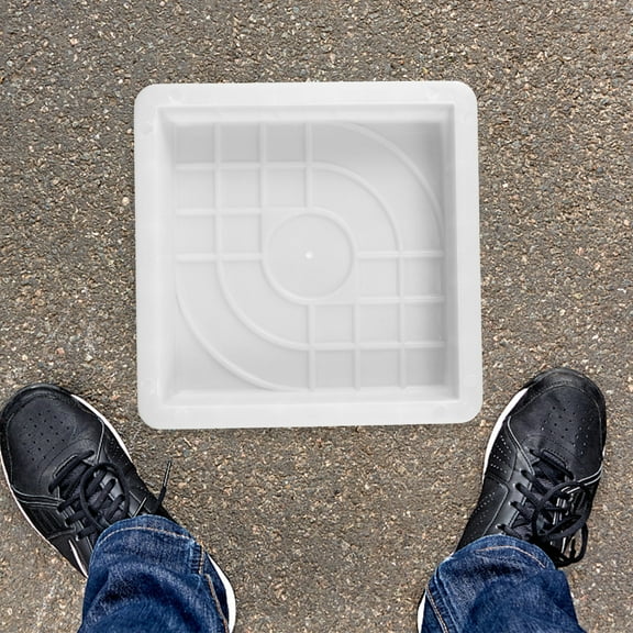 LULULION DIY Driveway Paving Pavement Mold Pavement Stone Mould White Gardeners Landscape 1Pack
