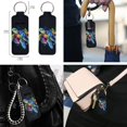 thumbnail image 4 of ZUXONGSY Sea Turtle Hibiscus Print Large Capacity Bucket Crossbody Bag for Women with Makeup Bag & Chapstick Holder Keychain, 3-in-1 Multifunctional Purse Set for Travel Shopping, 4 of 4