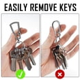 thumbnail image 7 of Key Unity Titanium Keychain Clip, Quick Release EDC Key Holder Organizer with 6 Mini Key Ring, 7 of 7