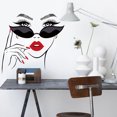 thumbnail image 1 of Adhesivos de pared autoadhesivos de PVC para mujer sexy con labios rojos, 39 x 60 cm, 1 of 3