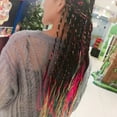 thumbnail image 2 of Laklulu 50pcs Hair Braids Assorted Gradient Colorful Braided Hair Rope Band Set for Ponytail braids Women Girl DIY Braid Hair Styling Accessories Wraps, 2 of 5