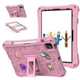 thumbnail image 4 of Case for iPad Air 11 2024/Pro11 2024 2022 2021 2020 2018/Air 4 10.9/Air 5/iPad 10th, Shockproof Handle Stand Case Light Weight EVA Cute Kids Cover Cartoon Pattern with Shoulder Strap, Pink, 4 of 10