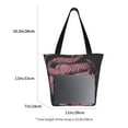 thumbnail image 3 of Pofeuu Skull and Snake Art Print Women Fashion Shoulder Handbags Top Handle Satchel Bags Tote Shoulder Shopping Bag Stylish Canvas Tote Bag, 3 of 6