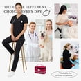 thumbnail image 5 of Niaahinn Scrubs for Women Set - V-Neck Top & Elastic Waist Pants for Nursing Uniforms with 7 Pockets, 5 of 7