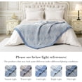 thumbnail image 5 of Knit Throw Blanket, Soft Chenille Cozy Breathable Chevron Chunky Decorative Blanket for Couch, Bed & Sofa, French-Inspired Lightweight Warm Gift for Women, Ivory, 50"x60", 5 of 10
