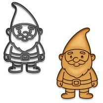 Garden Gnome Cookie Cutter - 4x2.22 Inches, Whimsical Bearded Gnome Design for Baking Fun (Random Color)