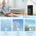 thumbnail image 4 of HomCom 19.2L 441 sq. ft. Portable Dehumidifier in Black - Sleep Mode, 4 of 8