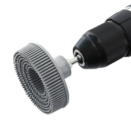 

Eummy 2 Inch Bristle Disc 50# 80# 120# Abrasive Brush Disc with 1/4 Shank Wear Resistant Coating Removal Grinding Wheel Disc Drill Rotary Tool Accessories for Metal Aluminium