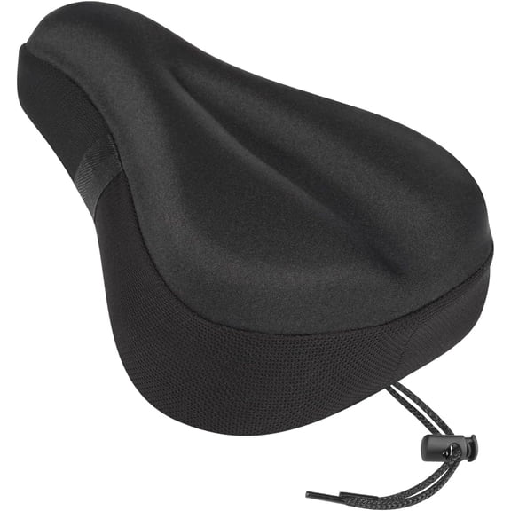 Bike Seat Cushion, Comfortable Padded Gel Bicycle Saddle Cover for Indoor and Outdoor Cycling, Universal Fit for Peloton, Stationary, Mountain, and Road Bikes