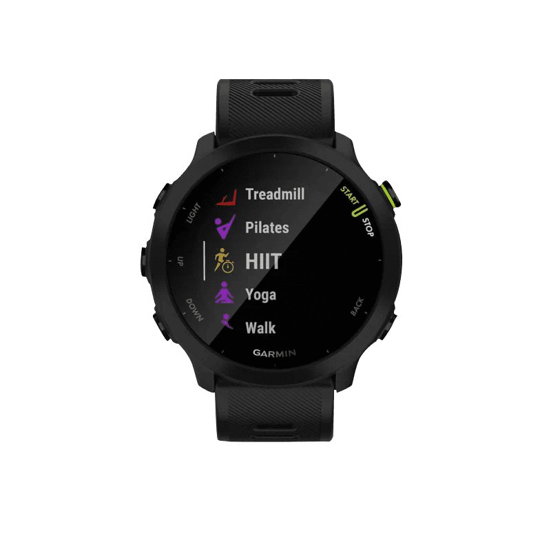 Restored Garmin Forerunner 55, Black Garmin Certified (Refurbished)