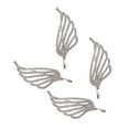 thumbnail image 4 of Miangastore Rhinestone Hair Clips Angel Wing Hair Clips Silver Zinc Alloy 4Pcs 2.2x1.0x0.2in, 4 of 9