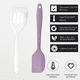 thumbnail image 3 of Juego de mini utensilios de cocina de 2 piezas: utensilios de cocina de silicona con espátulas, 3 of 5