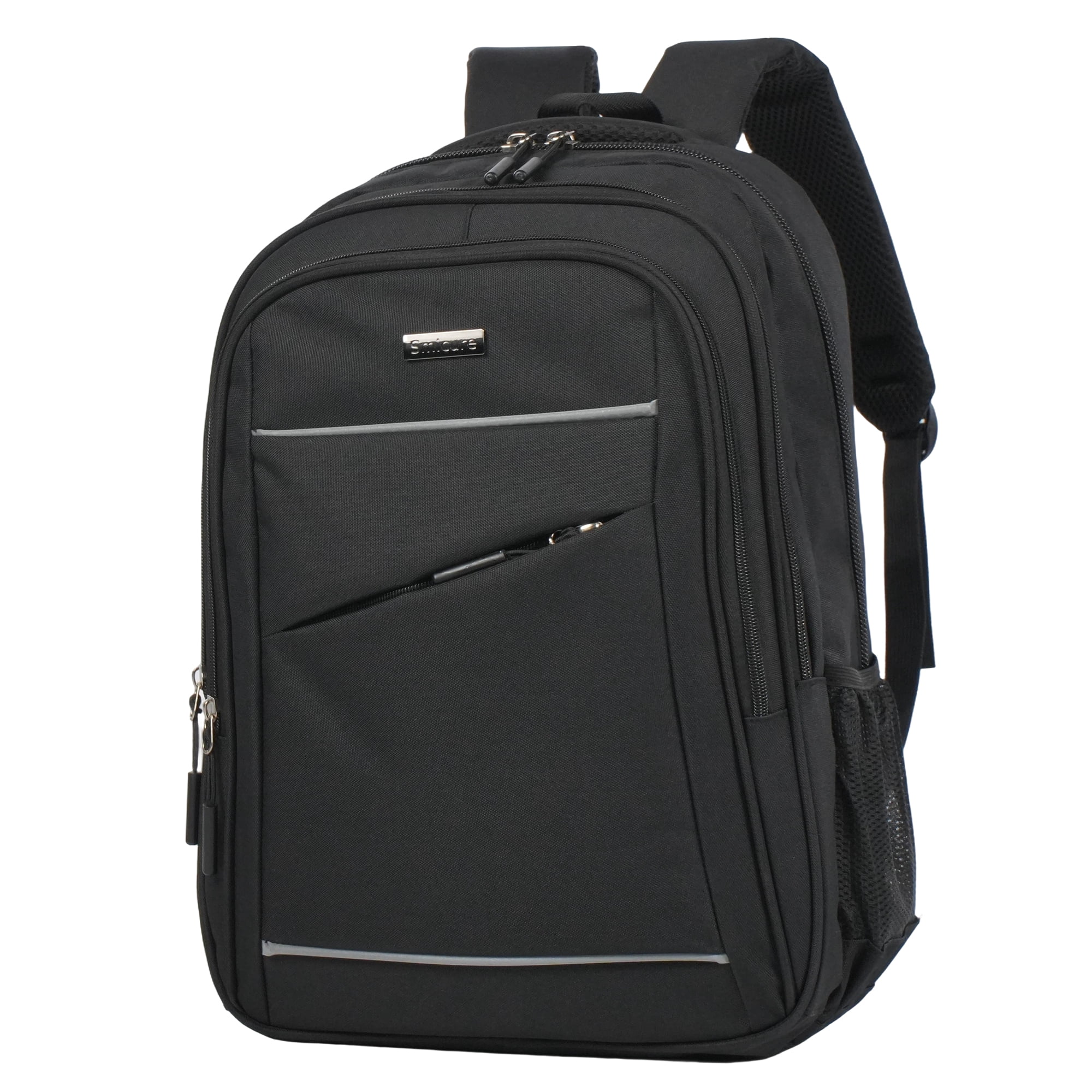 Travel carry on Backpack Business slim Sturdy Laptops Backpack, College School Computer Bag Gift for Men & Women Fits 15 Inch Notebook.Black