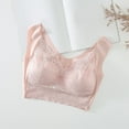 thumbnail image 4 of Aayomet Bras For Women Women Minimizer Unlined Underwire Bras Full Coverage Plus Size Full Figure Unpadded Bras Eyelash Lace Bra,Pink 5XL, 4 of 5