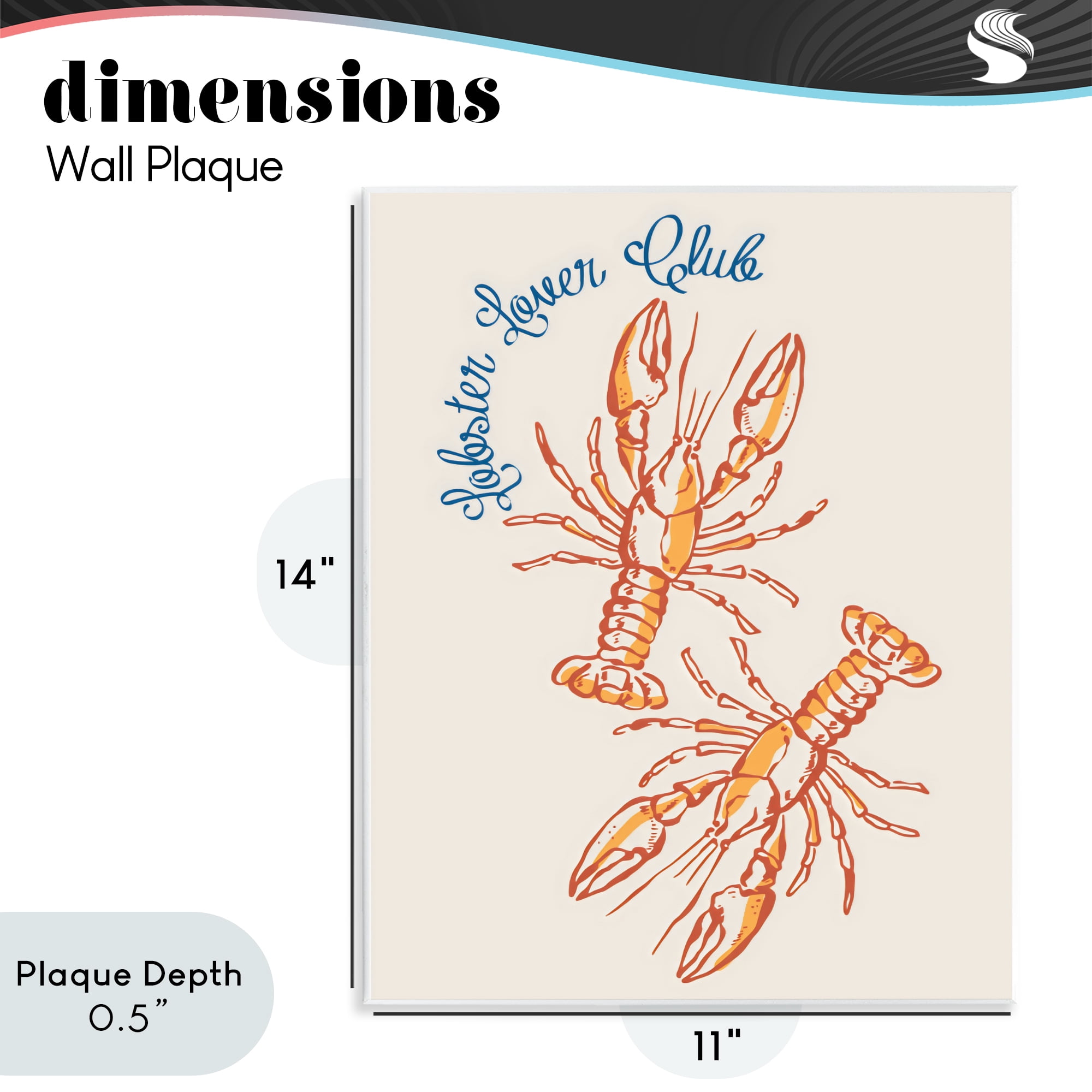 Stupell Industries Lobster Lover Club Wall Plaque Art, design by The Prints Vibe