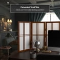 thumbnail image 3 of Red Lantern 2 ft. Short Desktop Double Cross Shoji Screen - Walnut - 6 Panels, 3 of 8