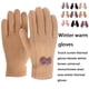 thumbnail image 5 of Minnieouse 1 par de guantes de mujer de terciopelo para invierno, mitones cálidos para clima frío, mitones para pantalla táctil, calentador de manos para guantes y mitones Tipo 1 Negro Minnieouse AP013178-02, 5 of 6