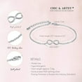thumbnail image 5 of Leander Opal Bracelet 928 Sterling Silver Synthetic Opal Bracelet Opal Butterfly, Evil Eye, Infinity Bracelet Women's Adjustable Sisters Friendship Bracelet Christmas Jewelry, 5 of 6