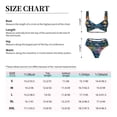 thumbnail image 4 of Kdxio Undersea Animals Print Women's 2 Piece High Waisted Wrap Spaghetti Strap Summer Swimsuit Bikini Set-, 4 of 7