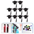 thumbnail image 4 of KAKOWELY 10 piezas de adornos para botellas de graduación, minigorros de graduación, minigorros con borlas., 4 of 4