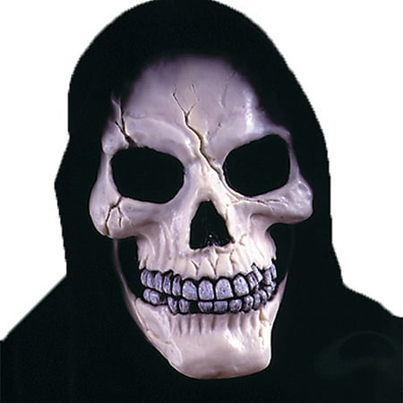 Skull with Shroud Mask Adult Halloween Accessory