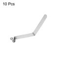 thumbnail image 3 of Unique Bargains 10pcs Single Button Kayak Paddle Snap Spring Clip 64mmx9.3mm V Shaped Hollow Lift Telescopic Locking Pole Clips, 3 of 5