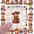 thumbnail image 6 of 35pcs-50pcs Cute Animal Stickers Cowboy Character Stickers PVC Stickers for Laptops Notebooks Suitcases, 6 of 9