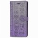 thumbnail image 3 of Funda de piel con diseño de gato y perro para Xiaomi Redmi 10x 4g, color morado, 3 of 5